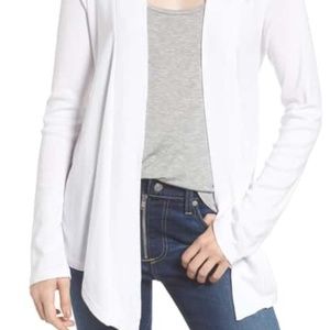 Splendid Classic Flare Cardigan in White NWOT